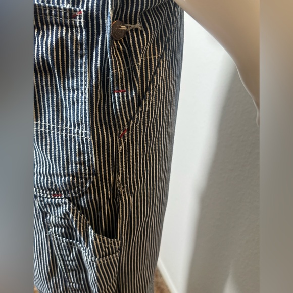 Vintage Dickies Striped Blue Overalls - Picture 7 of 11